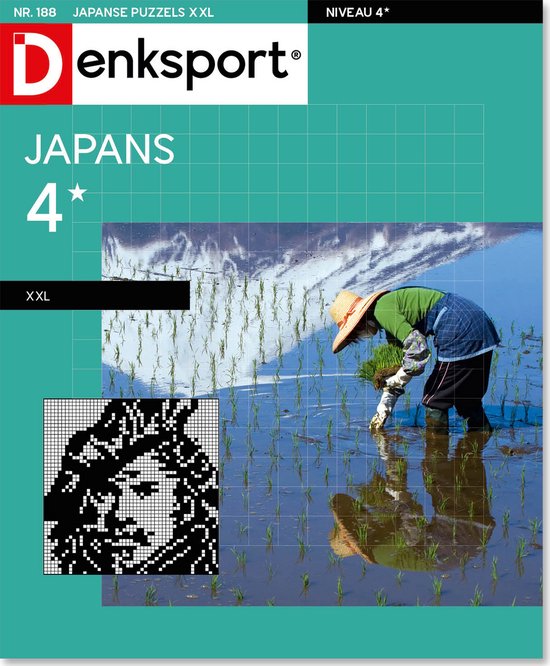 Denksport Puzzelboek Japanse puzzels 4* XXL, editie 188