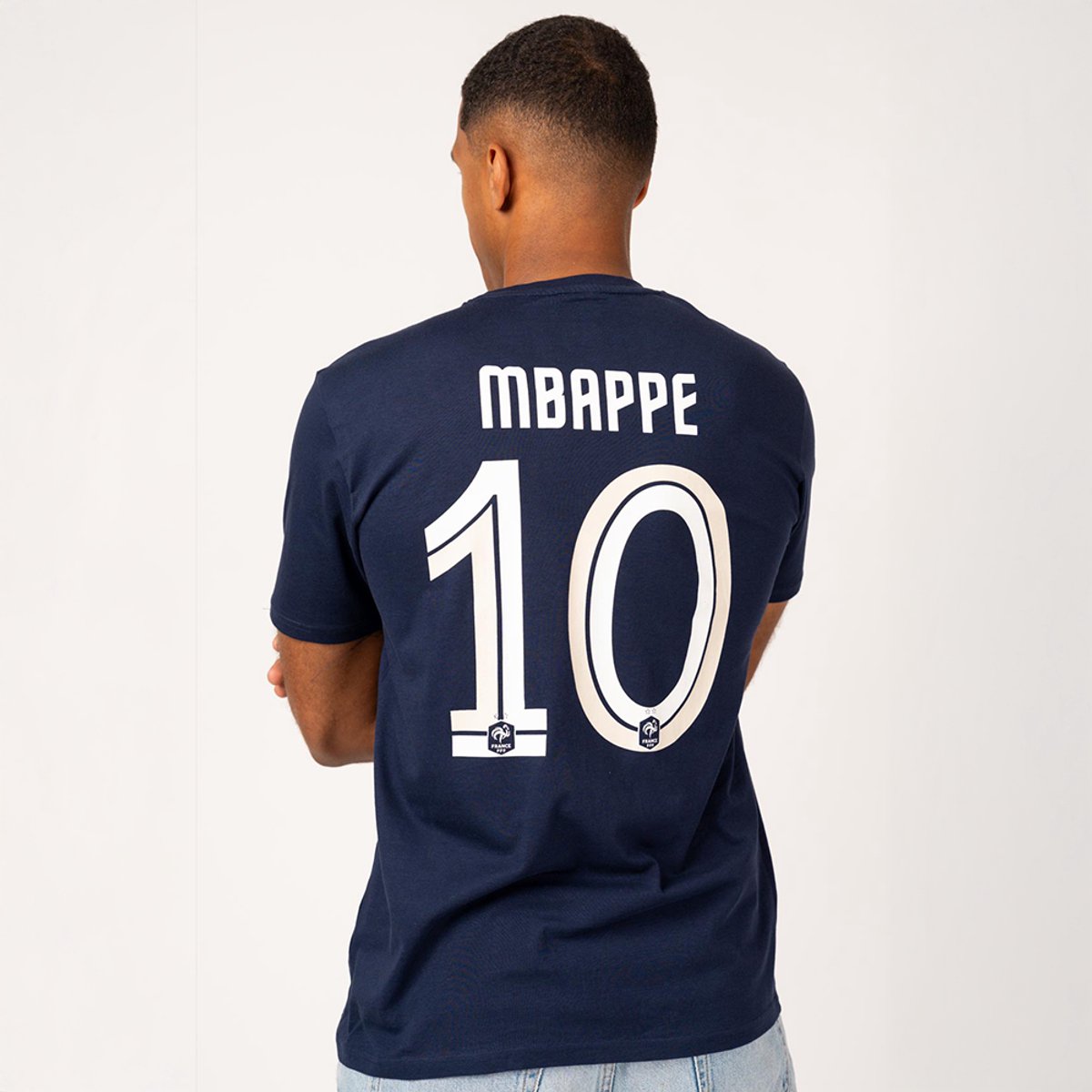 Frankrijk Kylian Mbappé stripe t-shirt Heren