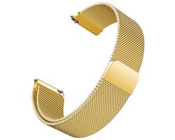 Geschikt voor Amazfit Bip 6 / T-rex 3 (Pro) 48mm / Balance 2 / Cheetah Pro / Xiaomi Redmi Watch 5 Lite / Watch 5 Active - Magnetische RVS Bandje Goud