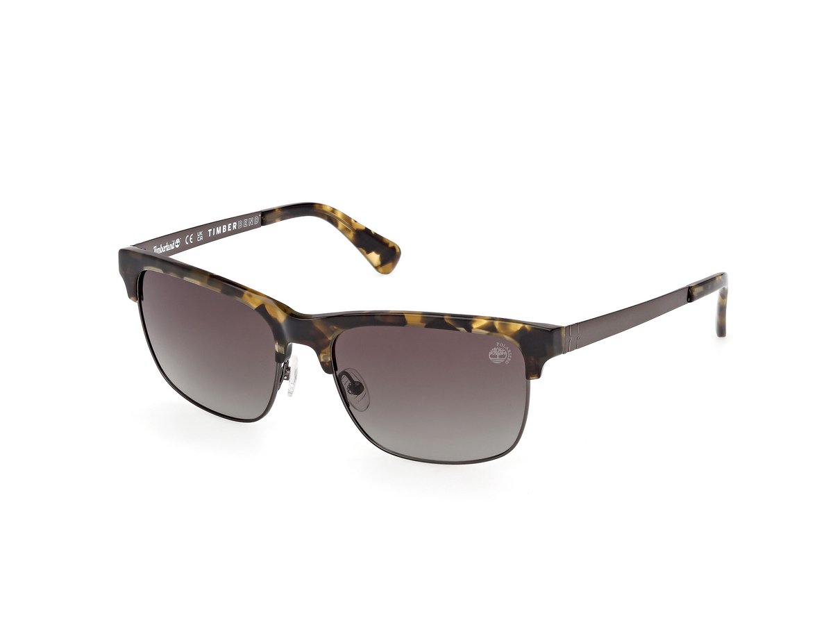 Timberland Tb00063 Gepolariseerde Zonnebril Bruin,Grijs Smoke/CAT3 Man