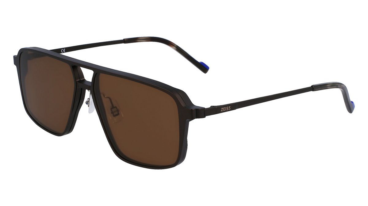 ZEISS ZS23123LPMAG-SET 201 SATIN BROWN 56/14/140 MALE Zonnebrillen