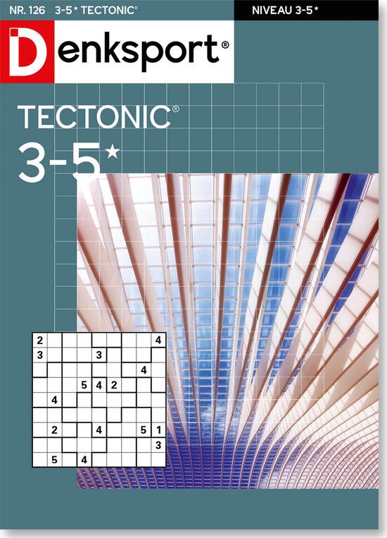 Denksport Puzzelboek Tectonic 3-5*, editie 126