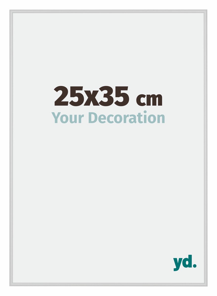 Your Decoration - Fotolijst 25x35 cm - Aluminium - Zilver Mat - Miami