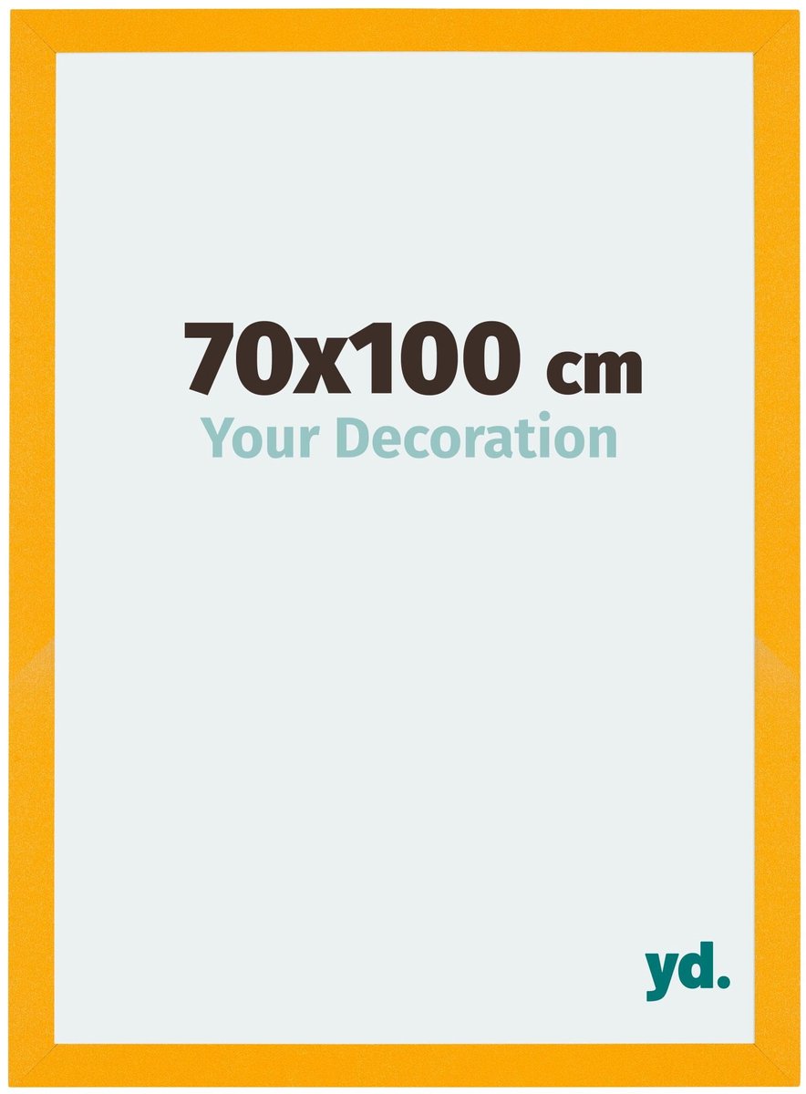 Your Decoration - Puzzellijst 70x100 cm - Geel - Puzzellijst 1500-2000 stukjes - MDF Fotolijst - Mura