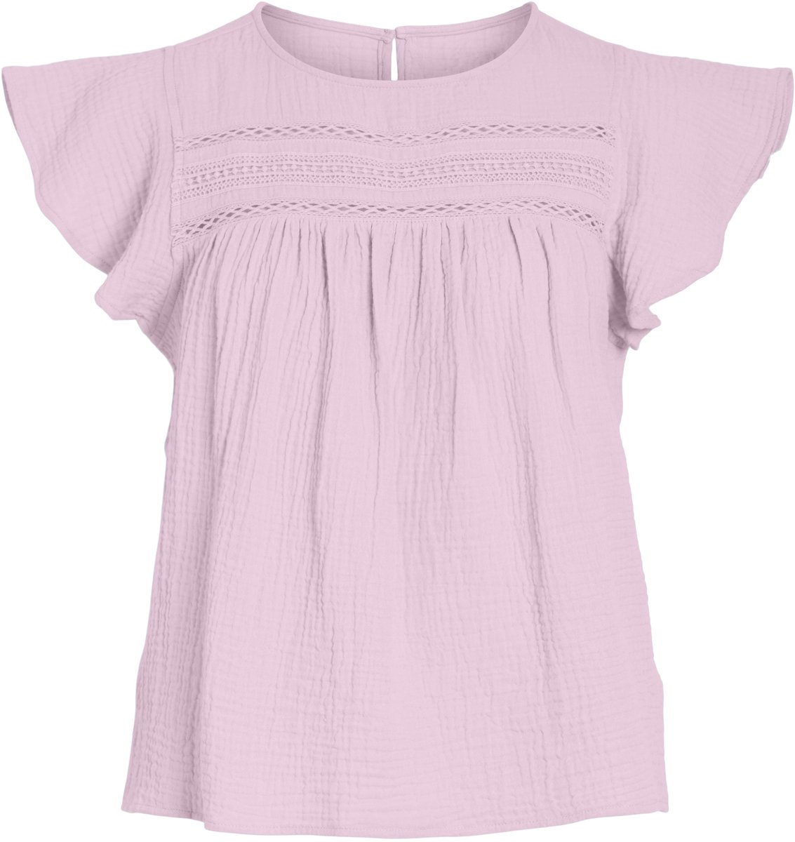 VILA - VIMULE C/S O-NECK TOP/KA - Dames - Blouses