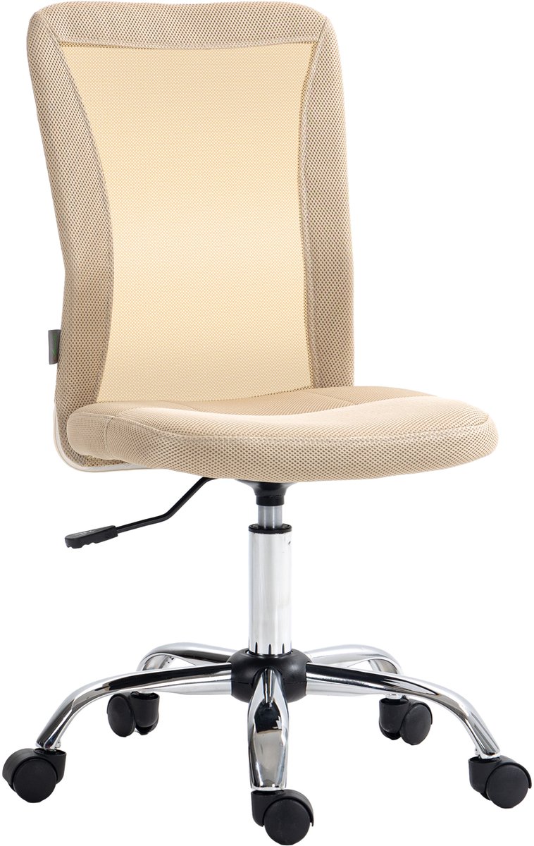 Vinsetto-Bureaustoel-Polyester-43x56x100cm-Beige