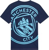 T-shirt avec logo Manchester City pour homme - Taille S - T-shirt de Voetbal - Maillot de fan de Man City - 100 % Katoen - Merchandise officielle