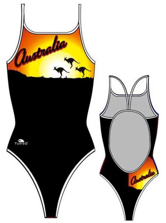 Maillot de bain Turbo Australia Sun 2012 L Zwart
