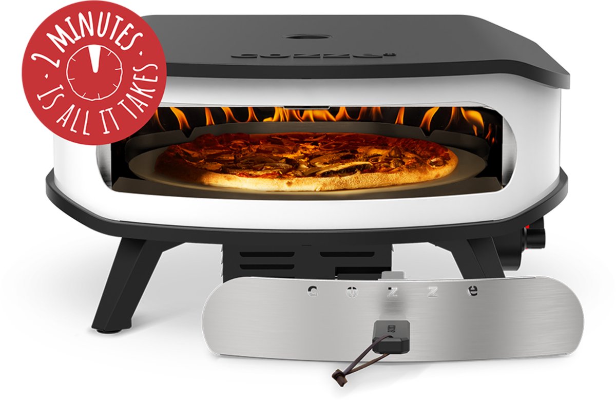 Cozze® 17" pizzaoven met roterende steen en deur