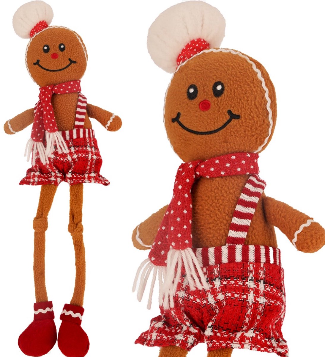 KERSTELF, GINGERBREAD KOEKJE GNOME, KERSTFIGUUR