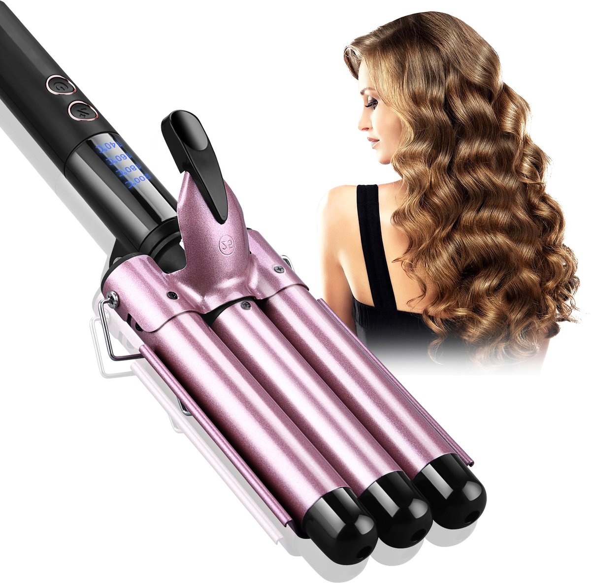 JVJH 25mm Krultang met Temperatuurinstellingen 140℃-200℃ - JVJH - €37,99