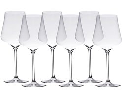 Gabriel Glas StandArt Wijnglazen – 510 ml – 2x3 stuks (6) – Universeel Kristallen Wijnglas voor Rode & Witte Wijn