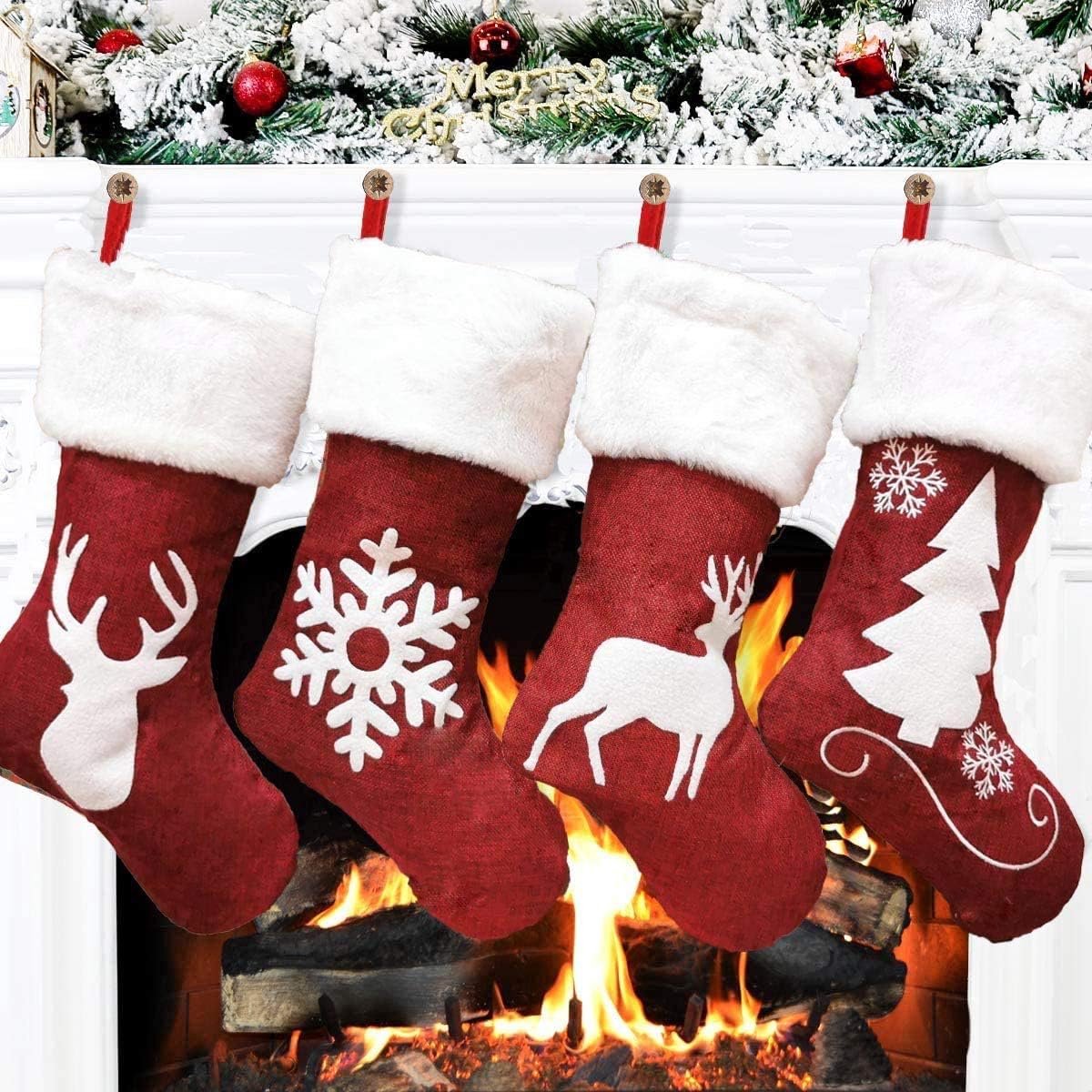 FLOOQ Kerstversiering Kersthanger Sokken - Kerstdecoratie voor Binnen en Buiten - Kerstboomversiering - Kerstfiguren - Slinger