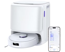 Narwal Freo X10 Pro robotstofzuiger, knoopvrije robotmop, krachtige zuigkracht van 11000 Pa, zelfledigend, automatische mopwasbeurt, automatische droging, obstakelvermijding, ideaal voor dierenharen en harde vloeren - wit