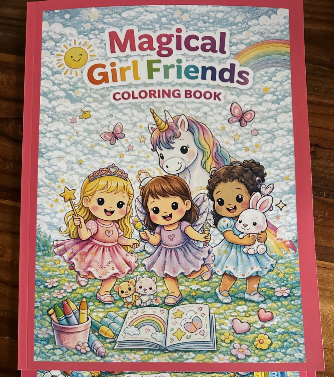 Artful Pixels Magical Girl Friends Coloring Book – Kleurboek voor kinderen vanaf 3 jaar