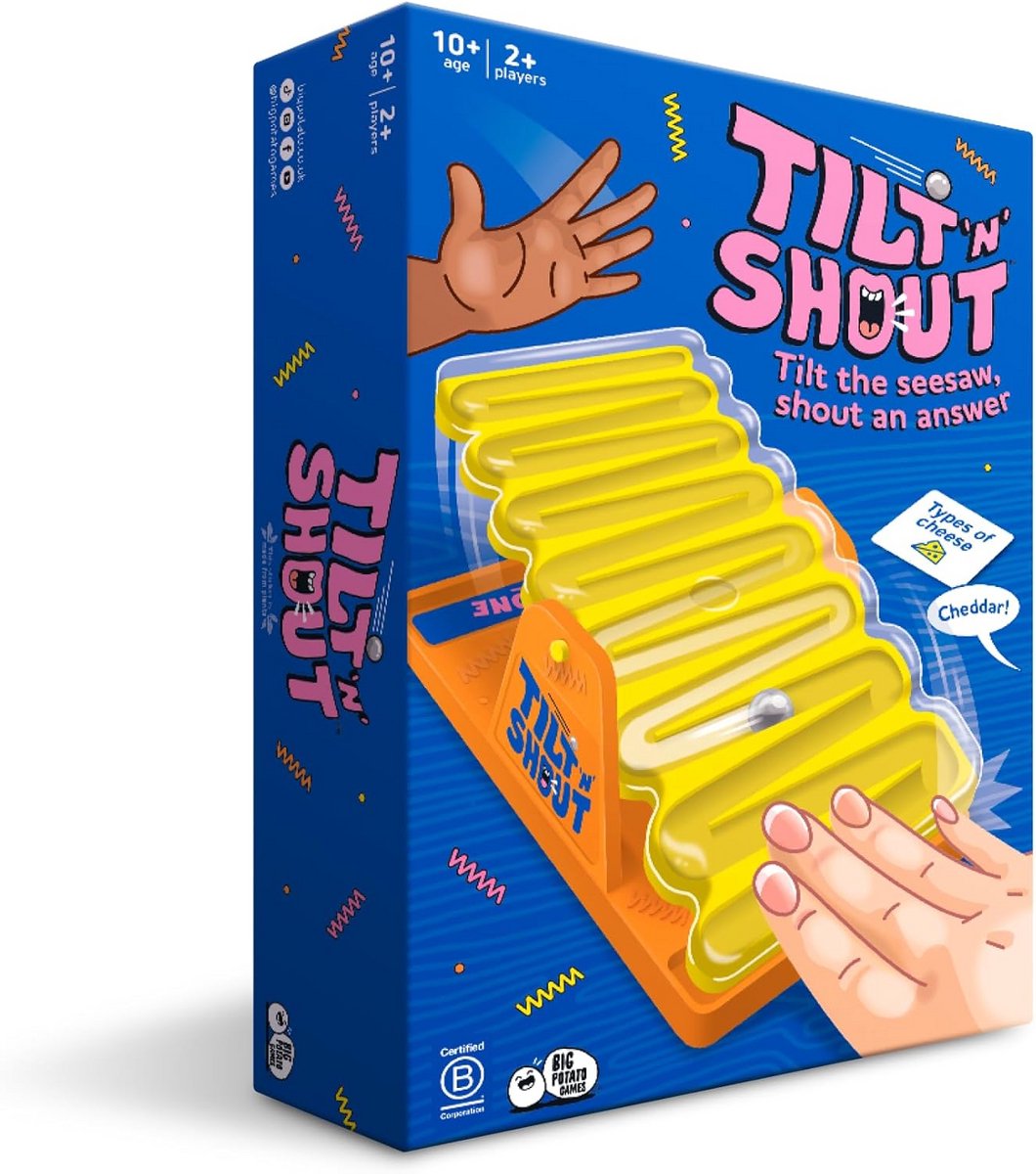Tilt 'n' Shout – Snel gezinsfeestspel met 150 unieke categorieën en interactieve timer