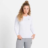 FALKE Dames Top van onderlaag Wool-Tech High Zip Neck W L/s Sh wol functioneel materiaal sneldrogend 1 stuk, Groen Quiet Green 7378, L