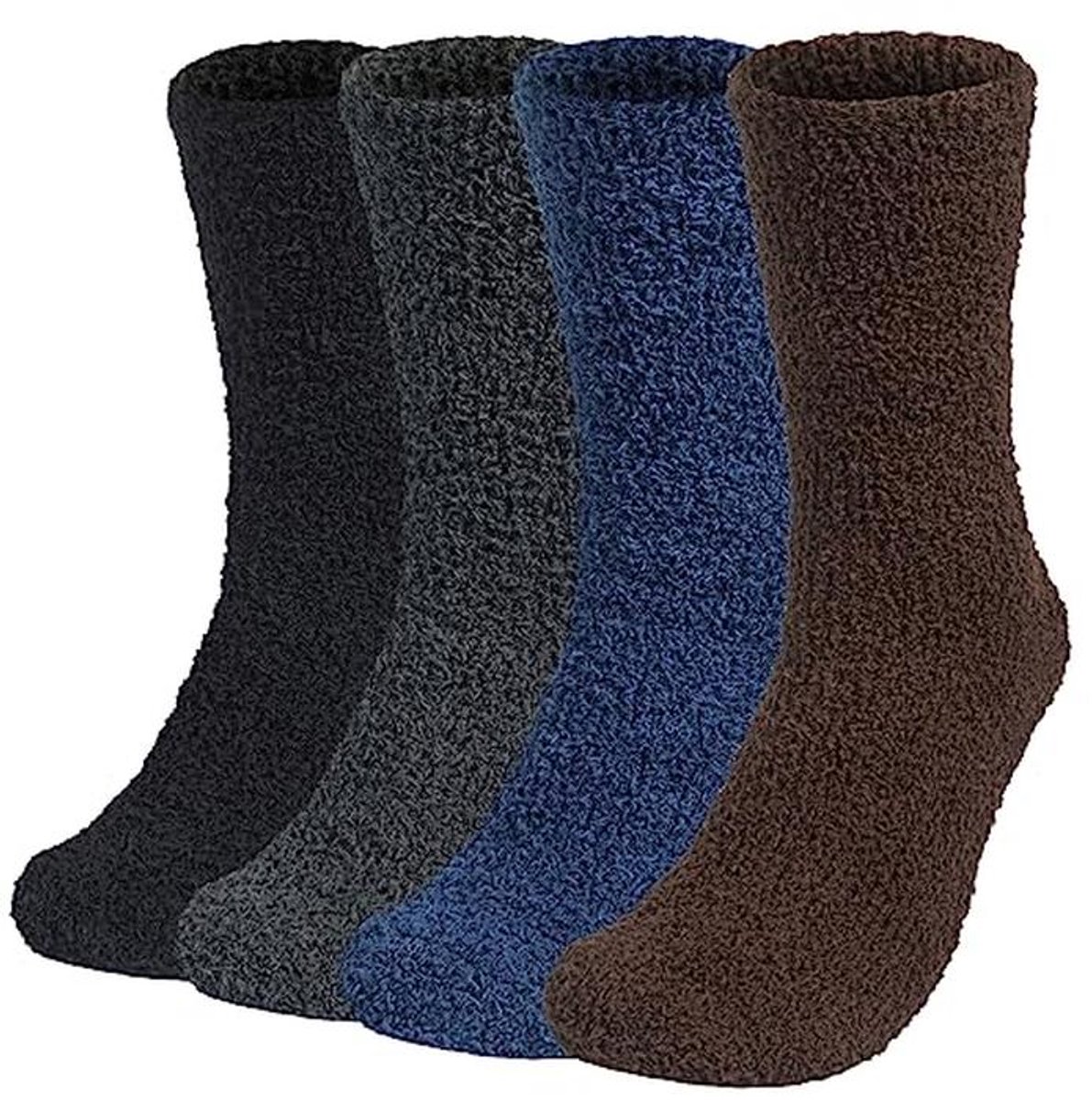 Warmste knuffelsokken voor heren – 4 paar zachte en comfortabele huissokken