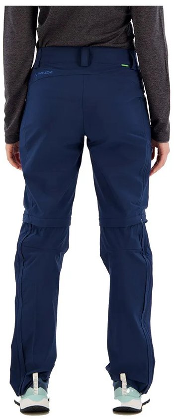 Pantalon Vaude Farley Stretch Zo T-zip II Blauw 40 / Short Femme