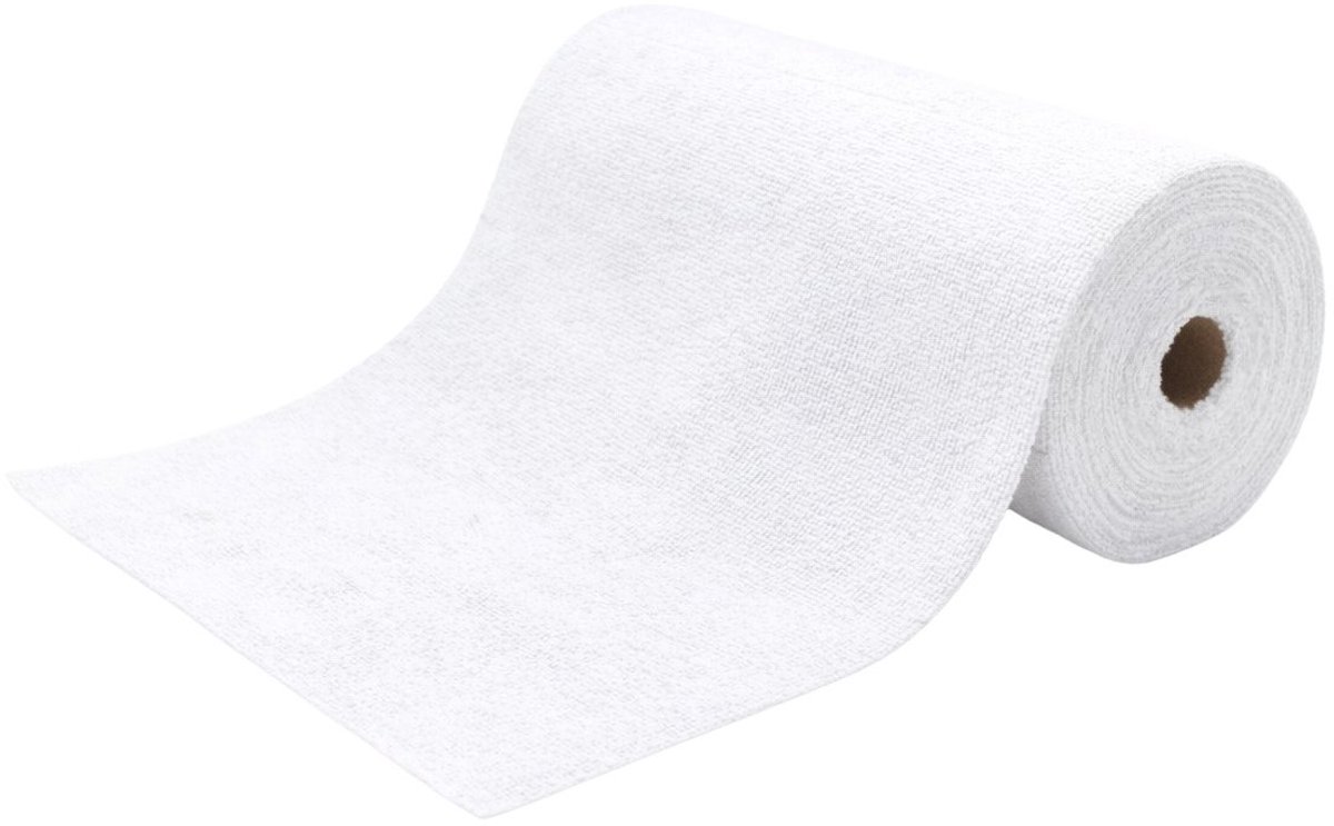 Rol 75 doeken Tricot First microvezel doek 30x30 cm wit