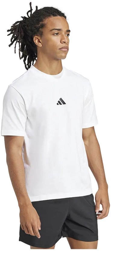 adidas Sportswear T-shirt jersey petit logo Essentials - Hommes - Blanc - XL