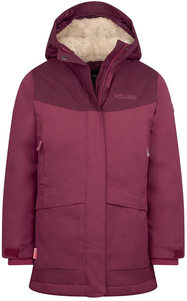 Trollkids Oslo Coat Pro Jas Rood,Paars 140 cm Meisjes