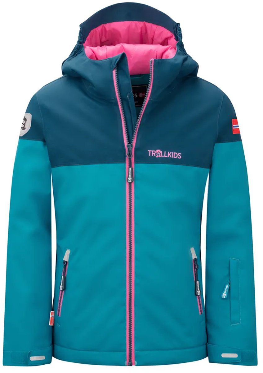 Trollkids Hallingdal Jas 164 cm Jongens Meisjes Turquoise