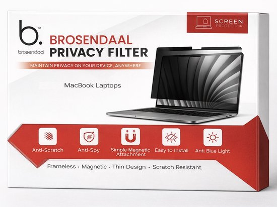 Écran de confidentialité Brosendaal - Protégez votre vie privée - Écran de confidentialité - Protecteur d'écran - pour MacBook Air et MacBook Pro 13 pouces