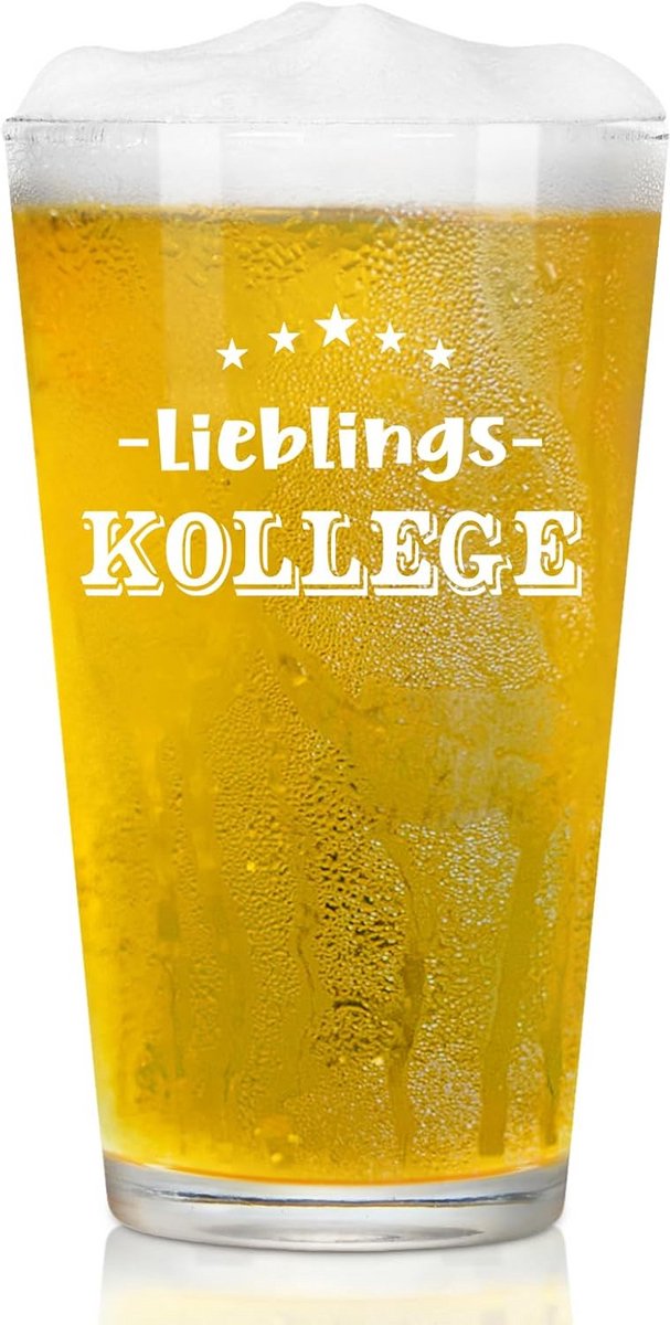 Gepersonaliseerd Bierglas voor Collega's - Afscheidscadeau en Verjaardagscadeau