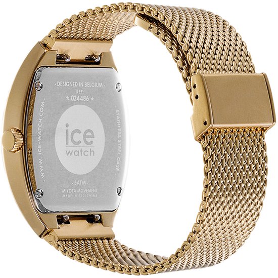 Montre Ice Watch ICE boliday - Dôme - Maille Métal - Noir GD 024486 Montre - Acier - Couleur or - Ø 40 mm