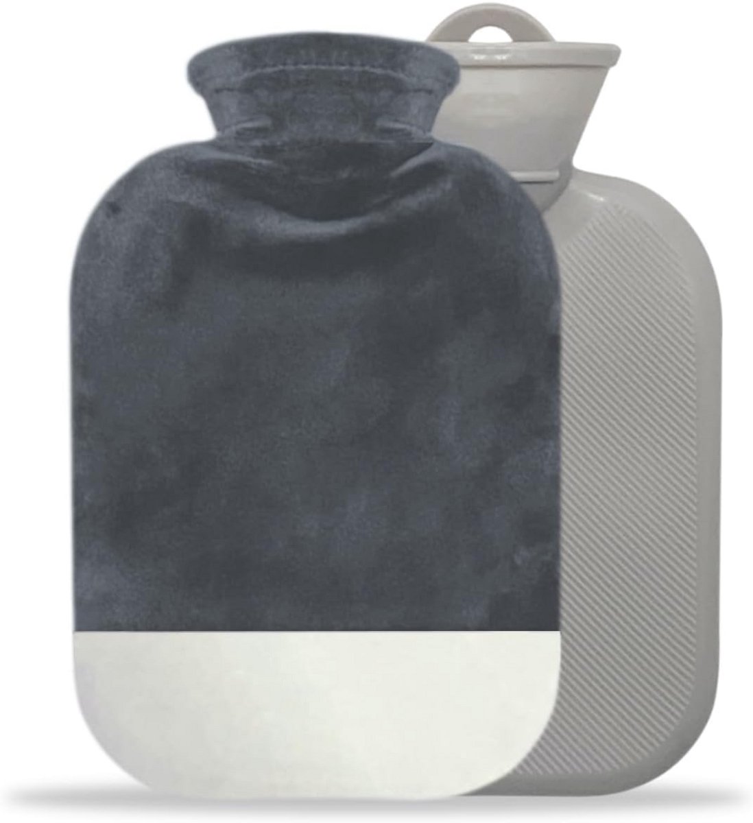 Mini Warmwaterkruik met Pluche Hoes - Hand- en Voetverwarmer, 2000ML