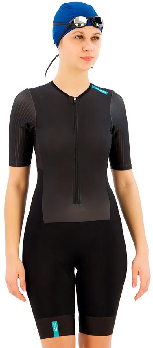 Huub Eternal Aero Lc Korte Mouw Triatlonpak Zwart XS Vrouw