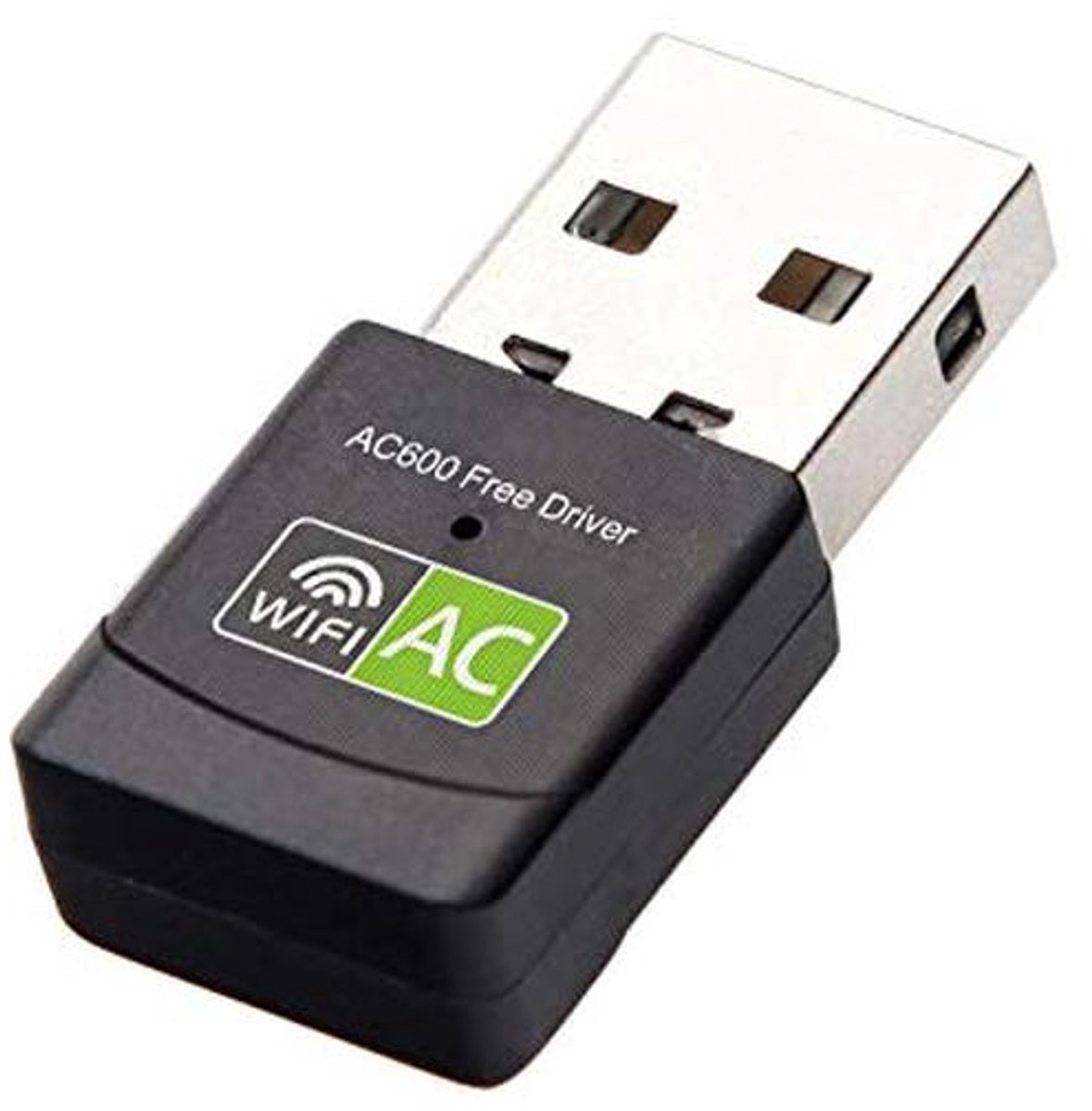 Draadloze USB WiFi Adapter - 600 Mbps, Dual Band, Mini Ontvanger voor PC/Laptop/desktop - Ondersteunt Windows 11/10/8.1/8/7