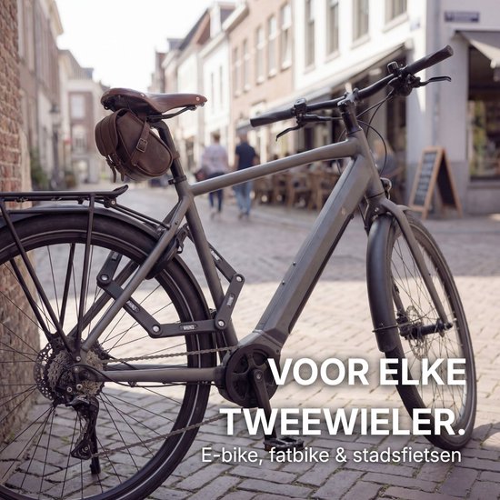 Rhino Security ART2 Vouwslot - 95 cm Gehard Stalen Fietsslot inclusief luxe Houder - Exclusive Line - ART2 Gekeurd Slot voor E-bike en Fatbike van Rhino Security — afbeelding 3