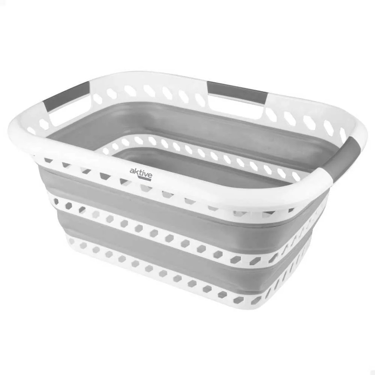 Aktive 63113 Opvouwbare Mand 40l Zilver