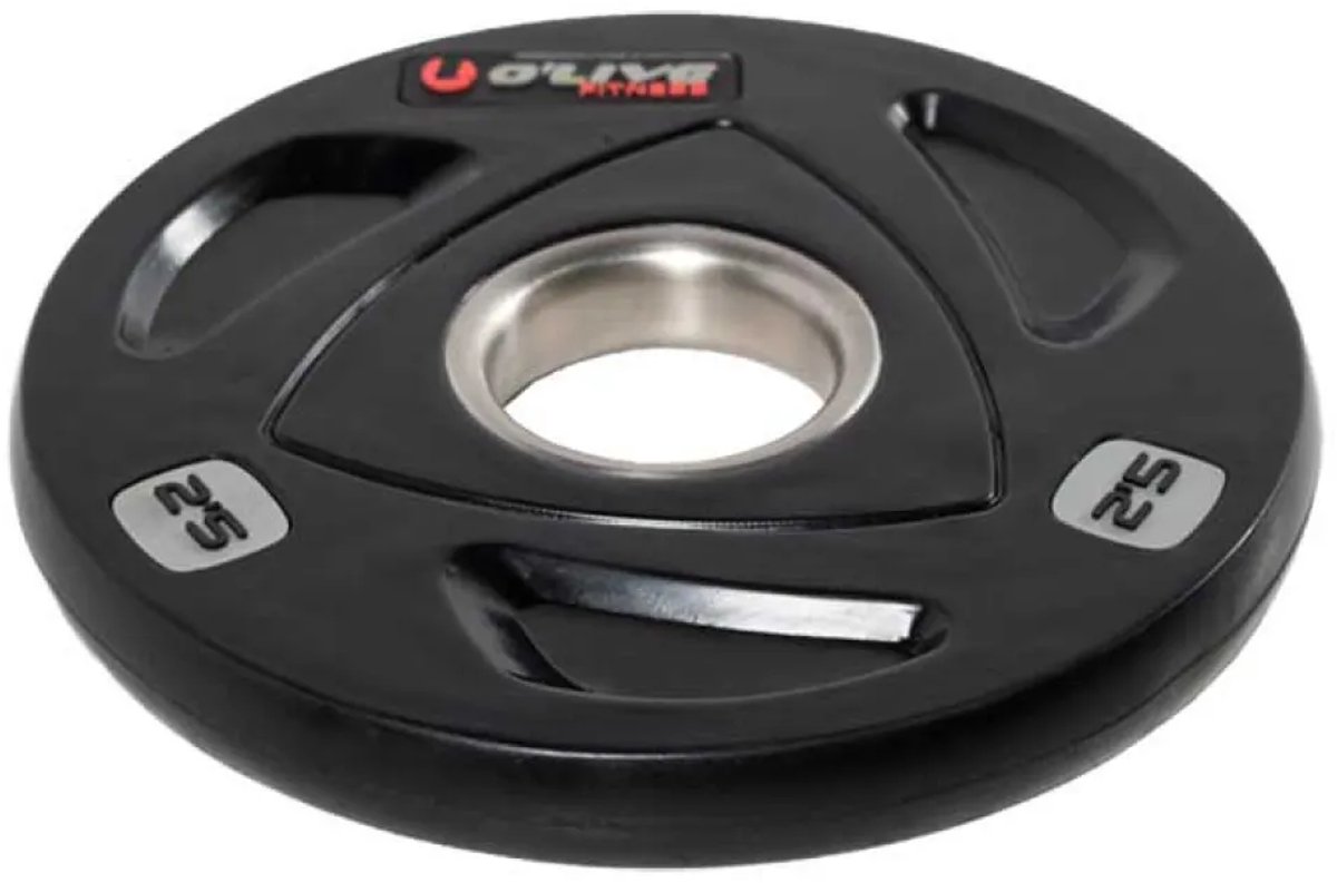 Olive Rubber 2.5kg Olympische Schijf Zilver 2.5 kg