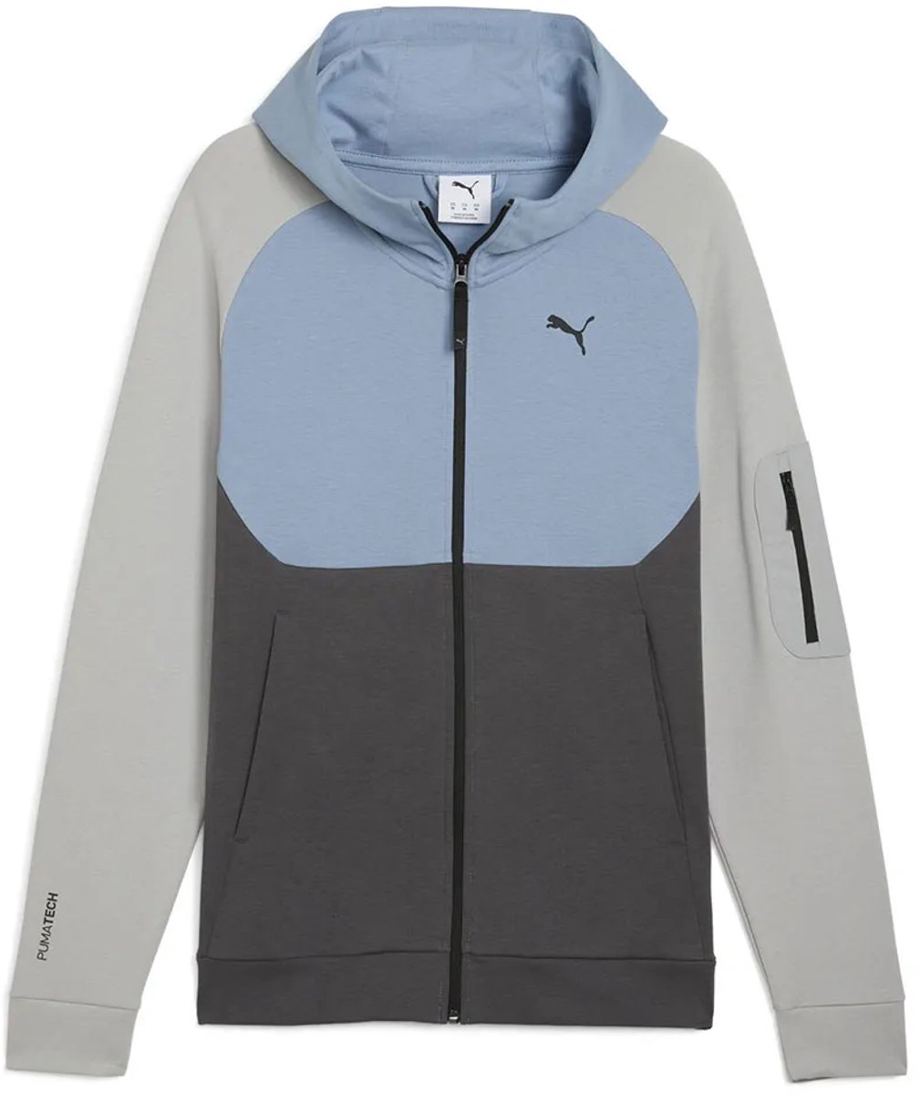 Puma Tech Sweatshirt Met Rits M Man Blauw