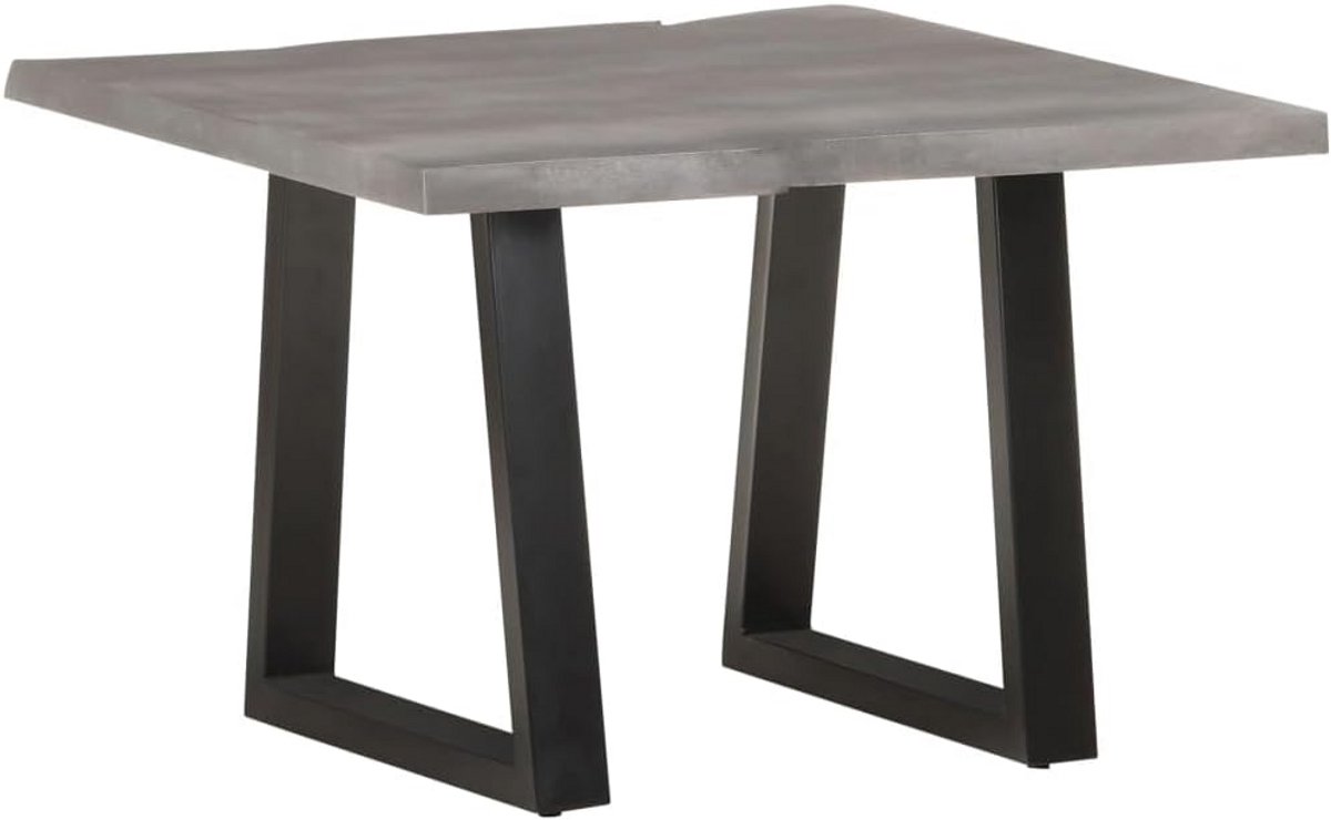 Koffietafel met natuurlijke randen 60x60x40cm van acaciahout