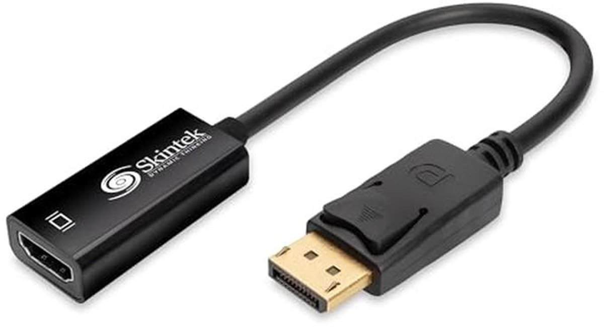DisplayPort naar HDMI Adapter 4K 1080p 60Hz - 18cm Kabel voor PC, Notebook en Mac