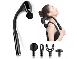 KHYR® - NIEUW - MMP-XR1 Pro Extended Reach Massage Hammer - Professionele Massage Gun - U-vormig Massagegun met Verlengde Greep - Bereik Rug, Nek, Schouders & Benen moeiteloos – Stil en Krachtig door de borstelloze motor