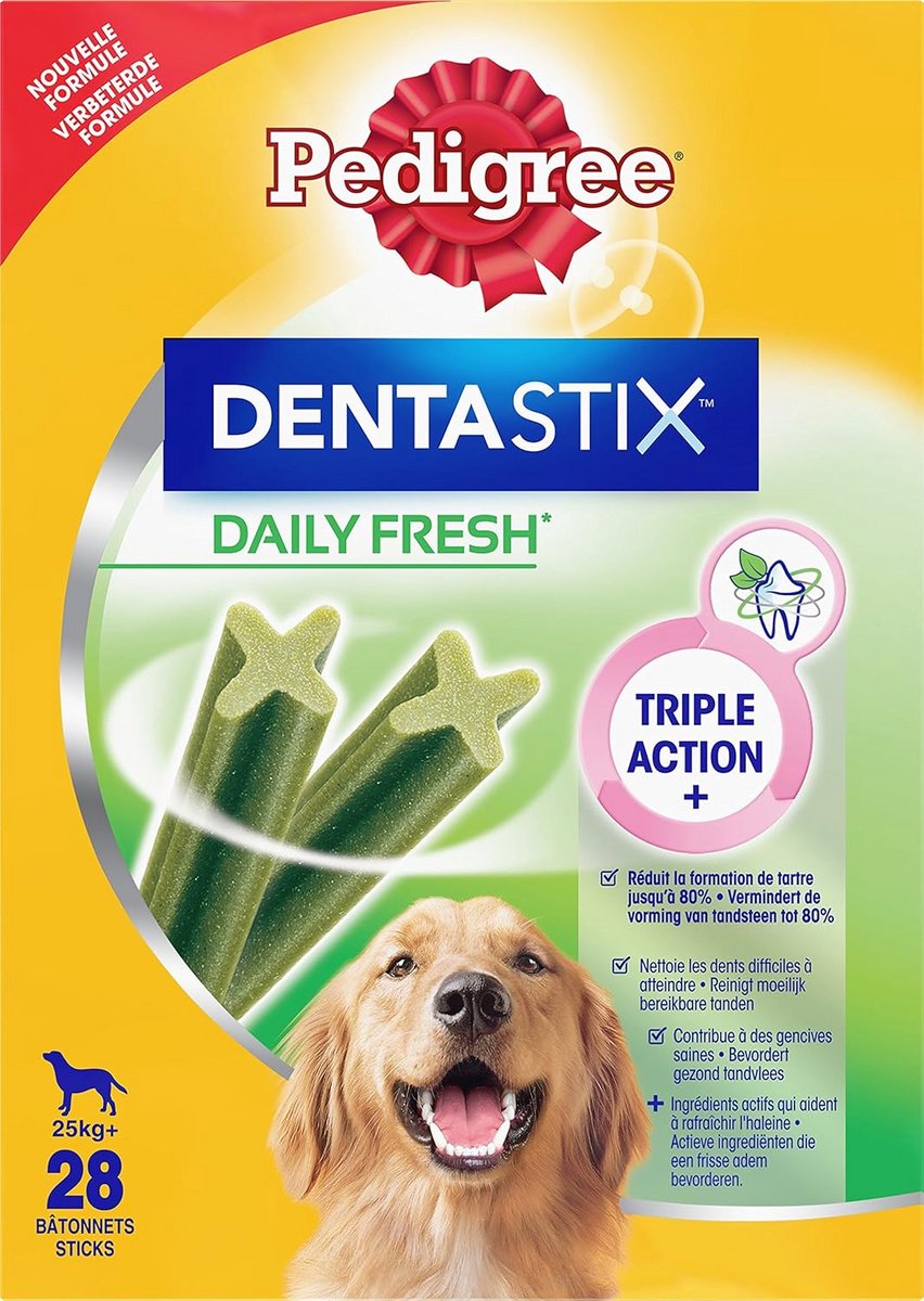 Dagelijkse Mondverzorging Sticks voor Grote Honden - 4x7 Stuks