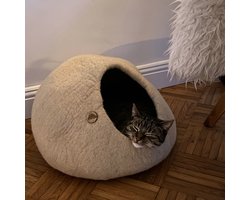 Kattenmand Cat Cave Mokka - Kattenhuis - Kattengrot - SnoozyCave