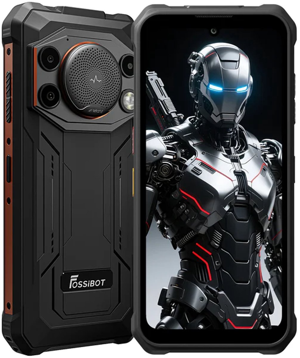 FOSSiBOT F110 Pro 5G robuuste smartphone, 20 GB RAM + 128 GB ROM, 6,745 inch HD+ scherm, 10000 mAh batterij, 50 MP AI-camera, NFC & vingerafdruk & gezichtsontgrendeling - Oranje