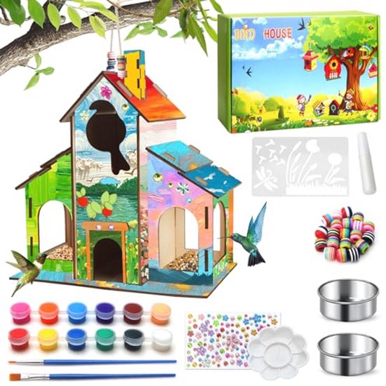 Bocguy Poke Art Knutselset Voor Kinderen - Magische Dieren Handschilderij DIY Creatief Speelgoed 7-14 Jaar