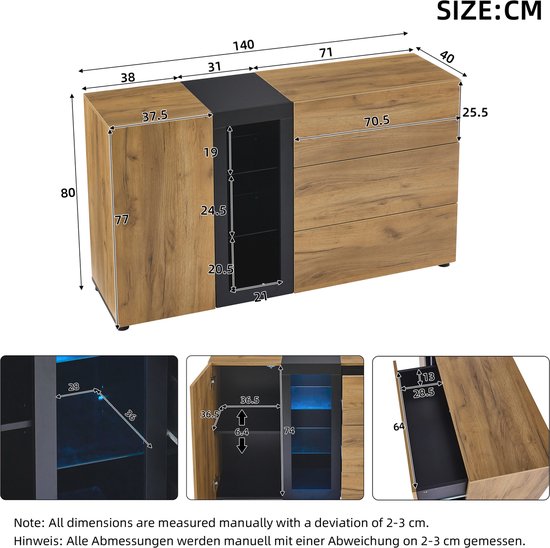 ONTDEK HET BESTE DRESSOIR LADenkast MET GLAZEN DEUREN VOOR DE KEUKEN, EETKAMER & WOONKAMER