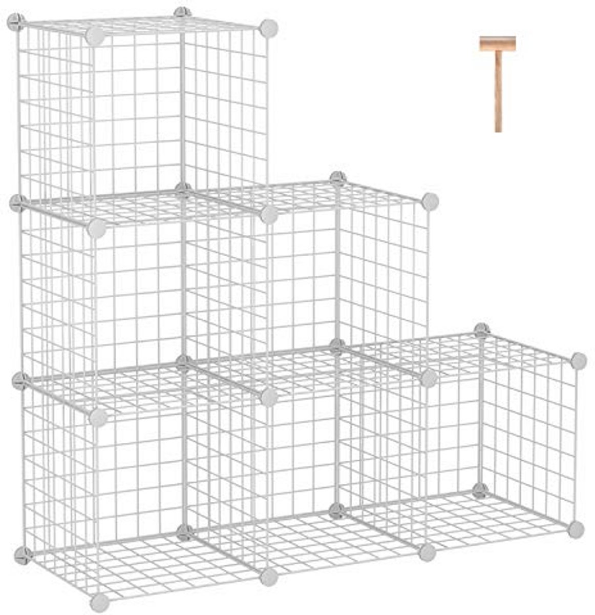 Modulaire Wire Cube Opbergkasten - Metalen Rekken voor Thuis en Kantoor