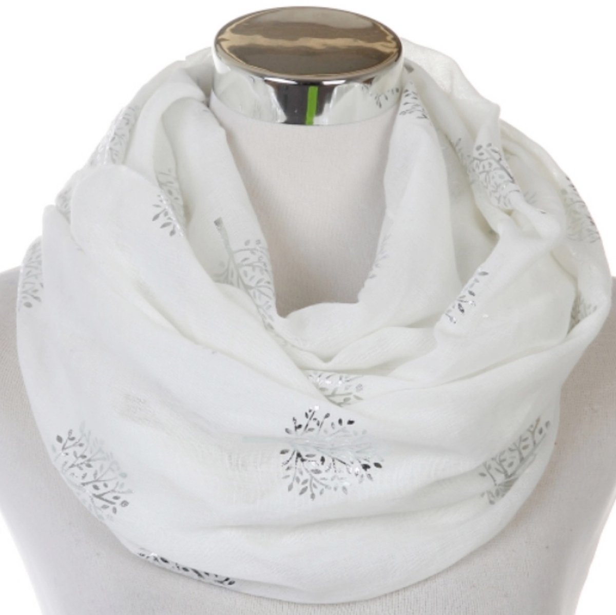 Zijde Sjaal – 180 × 90 cm – Lichtgewicht Shawl – Wit – Designer Dames Sjaal Voor Reizen En Dagelijks Gebruik