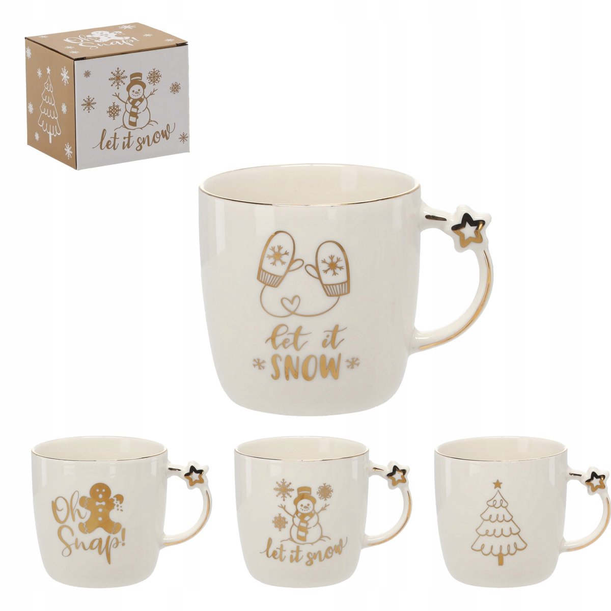 Keramische Kerstmok 360ml - Perfect Cadeau voor de Feestdagen