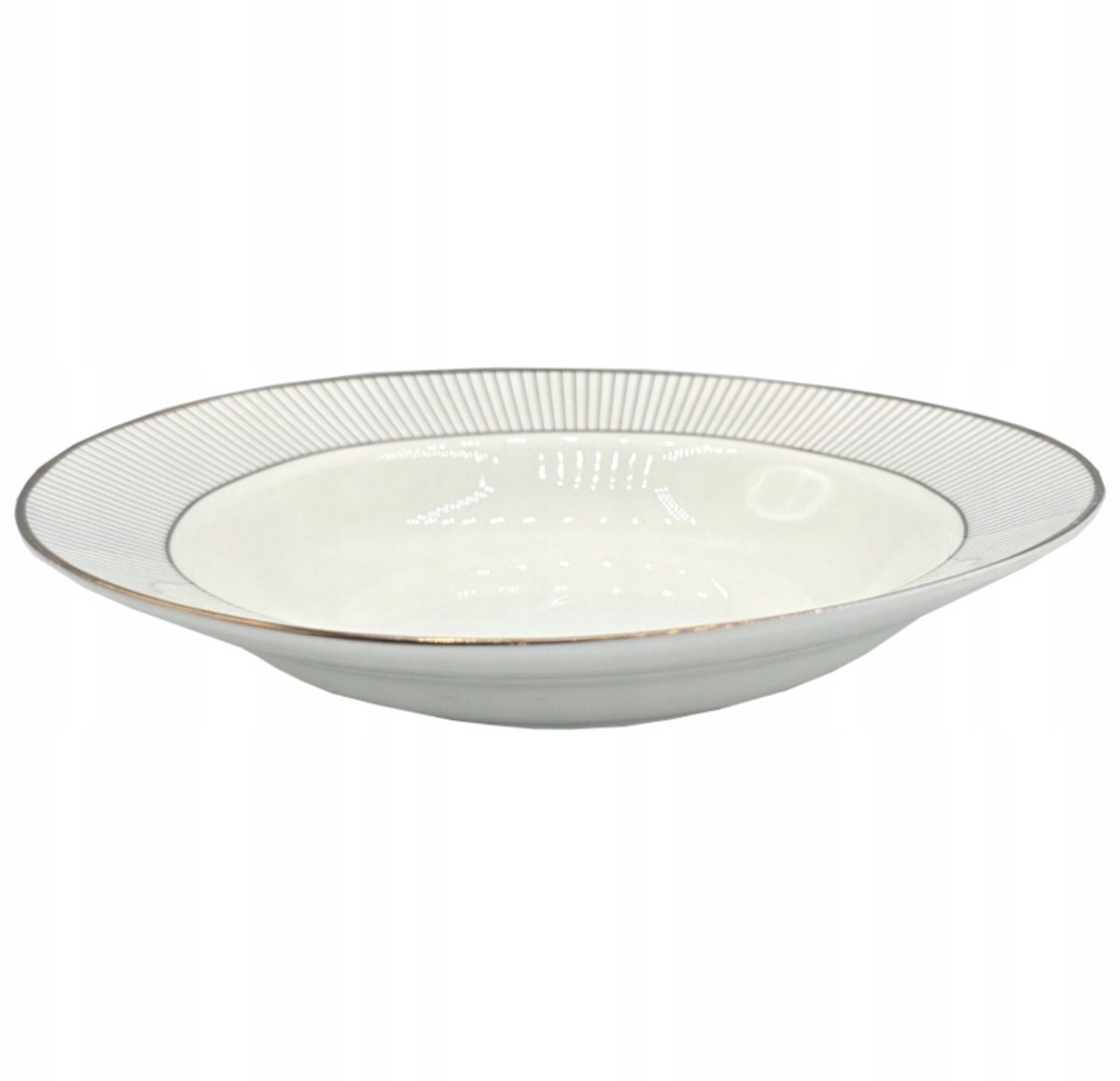Diepe Keramische Schaal met Patronen 22 cm - Decoratief en Elegant