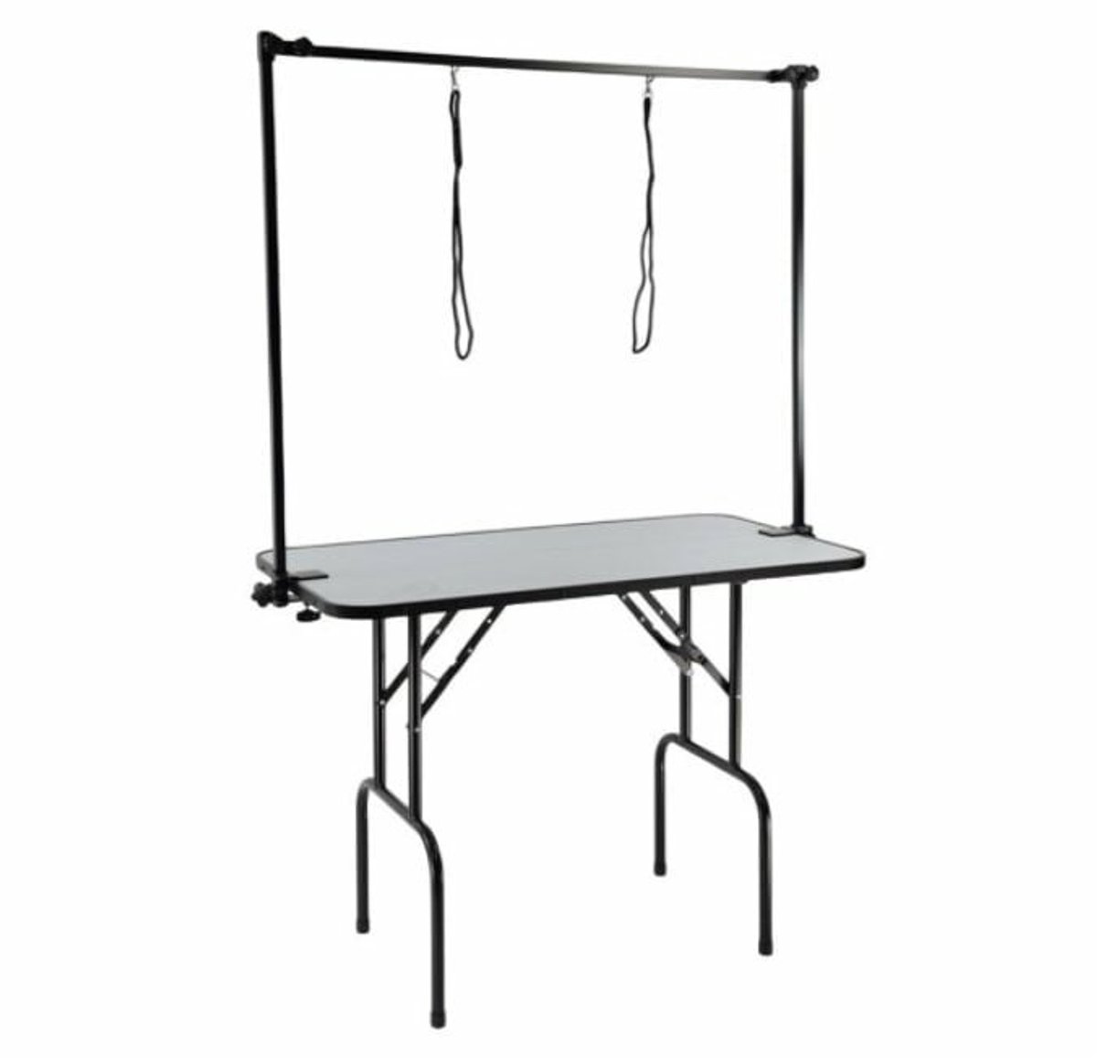 Trimtafel Met Dubbele Trimarm - Extra Hoog - 110x60x80 cm - Met Trimlussen - Voor Hond en Puppy - Hondenverzorging - Inklapbaar - Tot 50kg